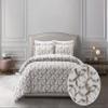 Chic Home Chrisley 2 Piece Duvet Cover Set Contemporary Watercolor Overlapping Rings Pattern Print Design Bedding - Pillow Sham Included, Twin, Taupe view 1