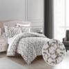 Chic Home Chrisley 2 Piece Duvet Cover Set Contemporary Watercolor Overlapping Rings Pattern Print Design Bedding - Pillow Sham Included, Twin, Taupe view 2