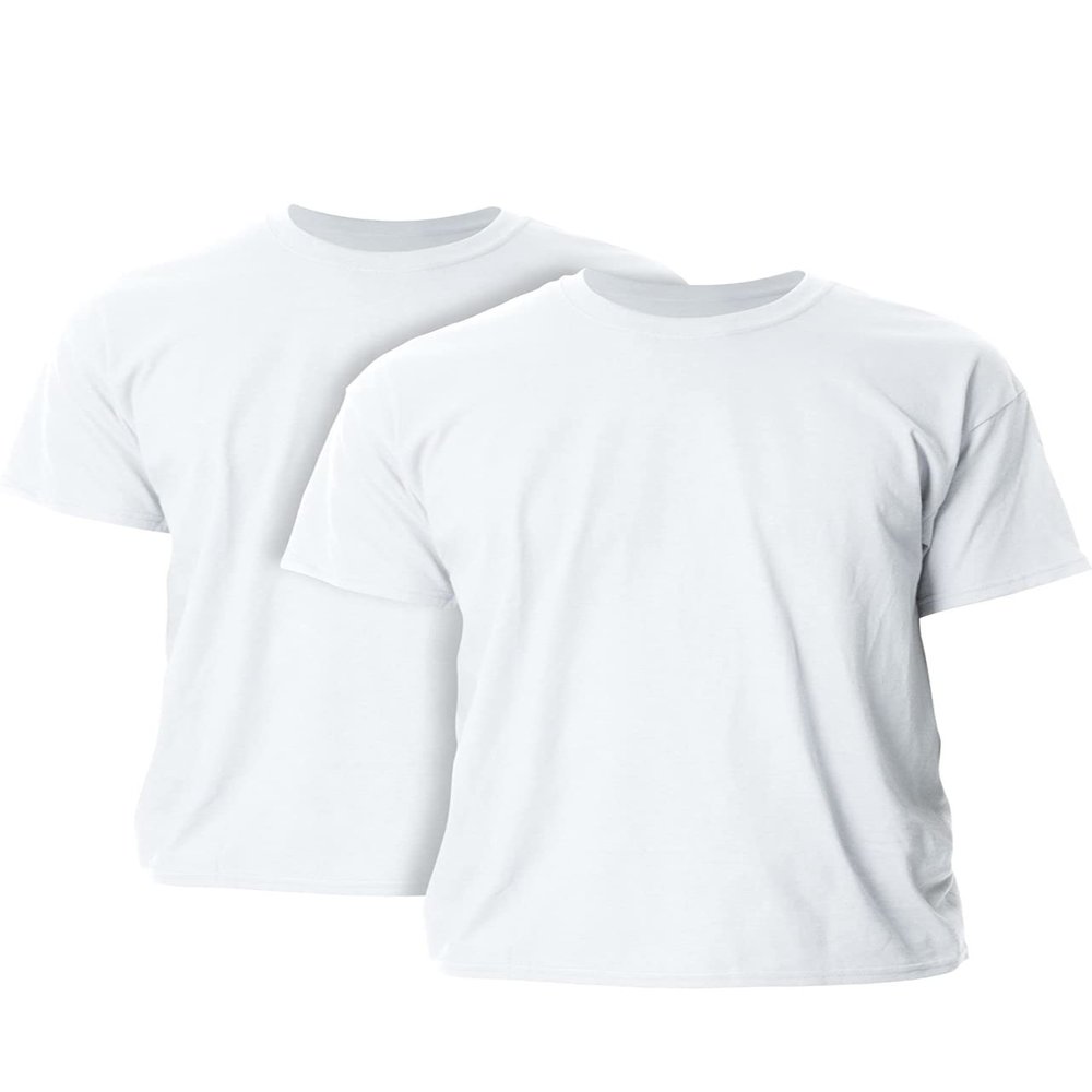 Camisas Blancas para Hombres con Cuello Redondo (Small)