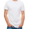 Camisas Blancas para Hombres con Cuello Redondo (Small) view 2