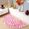 Furnish my Place Zebra Light Pink Area Rug, Animal Print Area Rug, Indoor Rug, Pet-Friendly Rug, Home Decor Rug, Perfect for Living Room, 18" x 36" Half Round - Set of 10 view 2