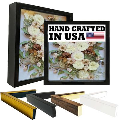2-3/16" Deep Polystyrene Shadow Box Picture Frame - by WholesaleArtsFrames-com 27x41 2880 - Black - American Made