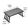 Bamboo Low Table Coffee Table Japanese Tea Table Meditation Table Household Tatami Table for Living Room Dining Table Kids Art Table (Color : Brown, Size : 60 * 40 * 30cm) view 3