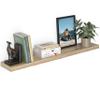 Ballucci Floating Shelf, 48" Wood Wall Shelf with Invisible Brackets for Bathroom, Living Room, Bedroom, Kitchen, Nursery, 8" Deep, Oak Finish view 1