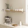 Ballucci Floating Shelf, 48" Wood Wall Shelf with Invisible Brackets for Bathroom, Living Room, Bedroom, Kitchen, Nursery, 8" Deep, Oak Finish view 3