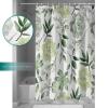 Succulent Shower Curtains 72x72inch, Bath Curtain Waterproof Polyester Fabric Decorative Bathroom Accessories Shower Curtain Set with Hooks, Summer Green Plant Leaves Succulents view 3