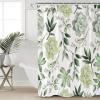 Succulent Shower Curtains 72x72inch, Bath Curtain Waterproof Polyester Fabric Decorative Bathroom Accessories Shower Curtain Set with Hooks, Summer Green Plant Leaves Succulents view 4