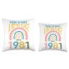 42 Birthday Making the world a better place since 1981 Throw Pillow view 3
