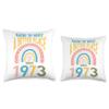 51 Birthday Making the world a better place since 1973 Throw Pillow view 3