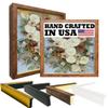 2-3/16" Deep Polystyrene Shadow Box Picture Frame - by WholesaleArtsFrames-com 9x12 2880 - Walnut - American Made view 1