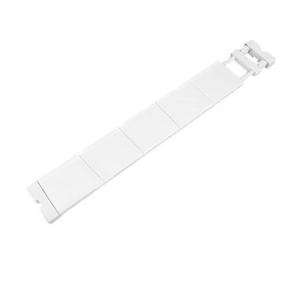 LIYIVNAA Expanding Narrow Closet Shelf Tension Rod Slim Cupboard Divider Hanger Adjustable Cabinet Organization Storage Rack Windowsill Bathroom Shelving Unit for Small Space - White