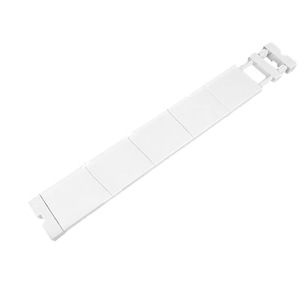 LIYIVNAA Expanding Narrow Closet Shelf Tension Rod Slim Cupboard Divider Hanger Adjustable Cabinet Organization Storage Rack Windowsill Bathroom Shelving Unit for Small Space - White