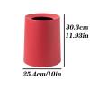 TOMYEUS Trash Cans 12L Simple Coverless Trash Can Household Large-Capacity Trash Can Living Room Bedroom Study Garbage Can Kitchen Bathroom Trash Cans (Color : Pink) view 2