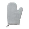 Xiaohu Oven Mitts Kitchen Heat Resistant Glove Cotton Linen Baking BBQ Cooking Mitts Microwave M68E (Color : Gray) view 1