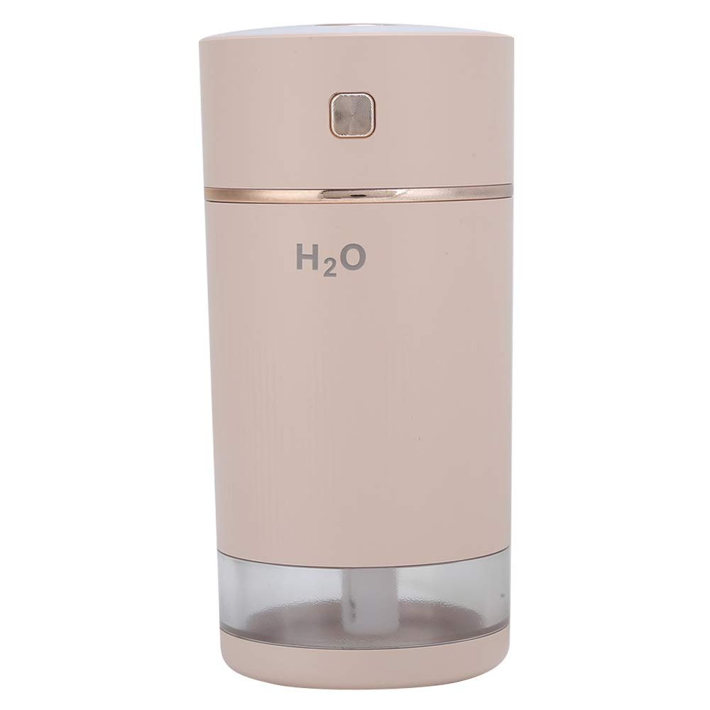 Hoopoocolor Portable Mini Cute Humidifier, Intelligent Power Off, Prevent Dry Burning, with Gradient Colorful Night Light, 240Ml Small USB Cool Mist Humidifier for Bedroom, Office, Home(Pink)