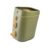 TOMYEUS Trash Cans Creative Personality Shape Trash Can Household Cute Large-Capacity Paper Basket Garbage Storage Basket Kitchen Bathroom Trash Cans (Color : Green) view 1