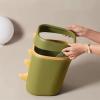TOMYEUS Trash Cans Creative Personality Shape Trash Can Household Cute Large-Capacity Paper Basket Garbage Storage Basket Kitchen Bathroom Trash Cans (Color : Green) view 4