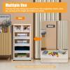 6 Drawer Plastic Dresser Storage Tower Closet Organizer Unit with Keys Clothes Organizer Cabinet for Home Office Bedroom, 5 Layer Drawer Storage Cabinet on Wheels (Blue, 19.7"W x 13.8"D x 40"H) view 4