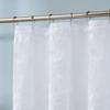 ASATEX White Semi-Sheer Lace Shower Curtain. 72 x 72 Inches Romantic Floral Leaf Pattern Bath Curtain. Make Bathroom Feel More Bright and Spacious. GRA 72 x 72 White view 3