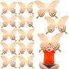Geyee 12 Pcs 3D Large Butterfly Party Decoration 12 Inch 10 Inch Big Butterfly Centerpieces for Tables Baby Shower Birthday Wedding Hanging Decoration(Gold and Pink) view 1