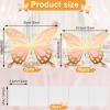 Geyee 12 Pcs 3D Large Butterfly Party Decoration 12 Inch 10 Inch Big Butterfly Centerpieces for Tables Baby Shower Birthday Wedding Hanging Decoration(Gold and Pink) view 2