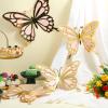 Geyee 12 Pcs 3D Large Butterfly Party Decoration 12 Inch 10 Inch Big Butterfly Centerpieces for Tables Baby Shower Birthday Wedding Hanging Decoration(Gold and Pink) view 4
