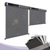 Graywind Motorized Outdoor Shades for Patio Compatible With Alexa Google Smart Sun Blinds Exterior Solar Powered Electric Roller for Outside (Fabric Samples) view 1