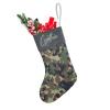 Camouflage Military Christmas Stockings Personalized Custom Xmas Socks Gift Bag with Name Party Holiday Decor for Family Friends Gifts 17.52 x 7.87 Inch view 1