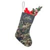 Camouflage Military Christmas Stockings Personalized Custom Xmas Socks Gift Bag with Name Party Holiday Decor for Family Friends Gifts 17.52 x 7.87 Inch view 2