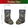 Camouflage Military Christmas Stockings Personalized Custom Xmas Socks Gift Bag with Name Party Holiday Decor for Family Friends Gifts 17.52 x 7.87 Inch view 3