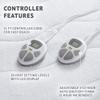 Serta Plush Heated Mattress Pad - Electric Bed Warmer with Dual Controller, 10 Heat Settings, Auto Shut Off Timer - Machine Washable Electric Mattress Pad, ETL Certified, King, White view 3