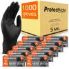 Protectmate 5 Mil Black Nitrile Gloves for Food Prep - Textured Food Prep Gloves - Food Handling Gloves Disposable Latex Free Gloves for Cooking, Catering, Food Service - Small (Case of 1,000) view 1