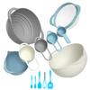 13 Pcs Mixing Bowls Set, RV Camping Accessories Set, Apartment Kitchen Gadget Easy Storage, Inculding Measuring Cups Colander Sifter Large Bowl Whisk Scraper, Great for Cooking and Baking, No BPA view 2