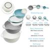 13 Pcs Mixing Bowls Set, RV Camping Accessories Set, Apartment Kitchen Gadget Easy Storage, Inculding Measuring Cups Colander Sifter Large Bowl Whisk Scraper, Great for Cooking and Baking, No BPA view 3