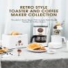 2 Slice Toaster, Retro Bread Toaster with LED Display, Extra Wide Slots Toasters with 6 Bread Shade Settings, Bagel, Cancel, Defrost Function, Stainless Steel with High Lift Lever, Removal Crumb Tray view 4