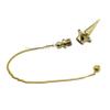 Amazing Gemstone Healing Metal Pendulums for Divination, Gold Long Point with Disc Steel Copper Pendulum High Energy Pendulo de Bronce Pendulos de Mesa MP100 view 2