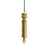Amazing Gemstone Healing Metal Pendulums for Divination, Gold 9 ISIS Ring Plate Steel Copper Pendulum High Energy Pendulo de Bronce Pendulos de Mesa MP61 view 1