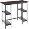Camden Computer Desk with 4 Shelves, Espresso view 1