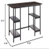 Camden Computer Desk with 4 Shelves, Espresso view 3