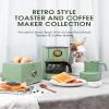 2 Slice Toaster, Retro Bread Toaster with LED Display, Extra Wide Slots Toasters with 6 Bread Shade Settings, Bagel, Cancel, Defrost Function, Stainless Steel with High Lift Lever, Removal Crumb Tray view 4