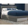 Pemberly Row Contemporary Solid Wood Twin Panel Trundle Bed, Gray Finish, 72.75" L x 38" W x 10.25" H, Non-Marking Rollers, Fits Twin Mattress up to 7", Space-Saving Design for Guest Accommodation view 2