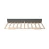 Pemberly Row Contemporary Solid Wood Twin Panel Trundle Bed, Gray Finish, 72.75" L x 38" W x 10.25" H, Non-Marking Rollers, Fits Twin Mattress up to 7", Space-Saving Design for Guest Accommodation view 3