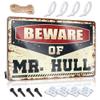 Bar Signs For Man Cave Beware Of Mr. Hull Sign Basement Decor Best Beer Sign (Size : 20X30CM) view 1