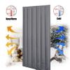 YZJJ Thermal Insulated Screen Door Curtain Cover, Winter Cotton Temporary Door Barrier, Heavy Duty Soundproof Privacy Blackout Divider for Patio, Kitchen, Bedroom, Air Conditioner Room view 2