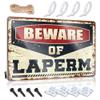 Bar for Man Cave Beware of LaPerm Metal Sign Basement Decor Sports Ticker for Man Cave ( Size : 20X30CM ) view 1
