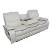 GEBADOL Manual Reclining Living Room Furniture Set Leather Sofa & Loveseat with Storage Console for Living Room/House/Bedroom/Office (White/Bonded Leather) view 4