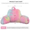 Aimuan Reading Pillow Bed Rest Pillow with Arms Rabbit Fur Cushion for Adults Teens Incline Rest Sitting up & Sleeping Snoring Pillow with Pregnancy Lumbar Back Support (Standard, Light-Pink) view 3