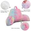 Aimuan Reading Pillow Bed Rest Pillow with Arms Rabbit Fur Cushion for Adults Teens Incline Rest Sitting up & Sleeping Snoring Pillow with Pregnancy Lumbar Back Support (Standard, Light-Pink) view 4