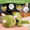 SQEQE Weighted Dinosaur Plush, Weighted Dinosaur Stuffed Animal, Dino Plushies Dino Pillow Toy Gift for Kids Adults 9.8 Inch, 0.8 Lbs view 4