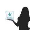 C&F Home "Home Sweet Beach House Starfish Small Petite Mini Cotton Blend Accent Pillow 10" x 10" All Seasons Summer Coastal Nautical Home Living Room Sofa Couch Chair Bed Bedroom Decor Decoration 10" view 4